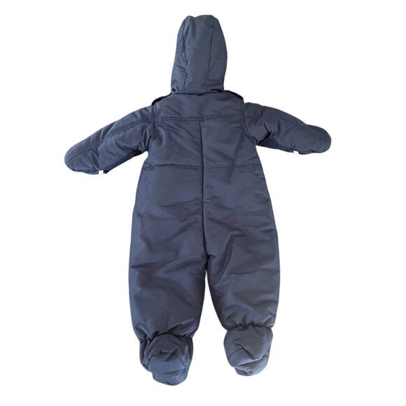 ⭐️ Rothschild Navy Blue Snow Suit Zipper Hood‎ Airplanes Size 12 Months Winter - Picture 2 of 8